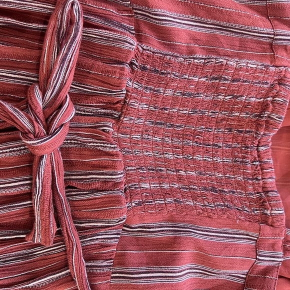 American Eagle Burnt Orange Wide Legged Cropped Sleeveless Jumpsuit W/Pocket M - Picture 11 of 11